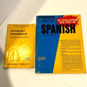 Vintage paperback Spanish study books